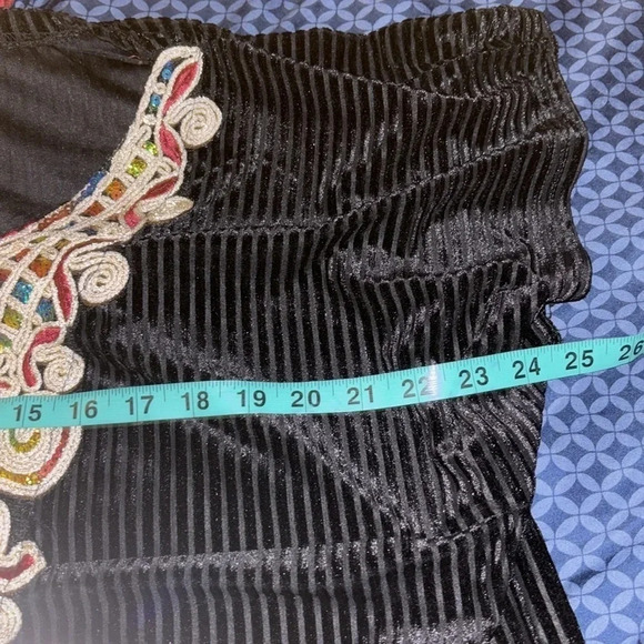 Vintage style velvet Sunday V neck rhinestone Bou Bou romper - Picture 6 of 11